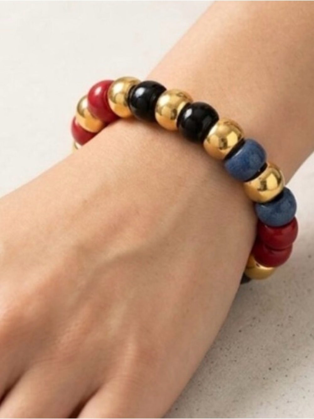 Tuckernuck New Claret Beaded Bradley Bracelet Nautical
